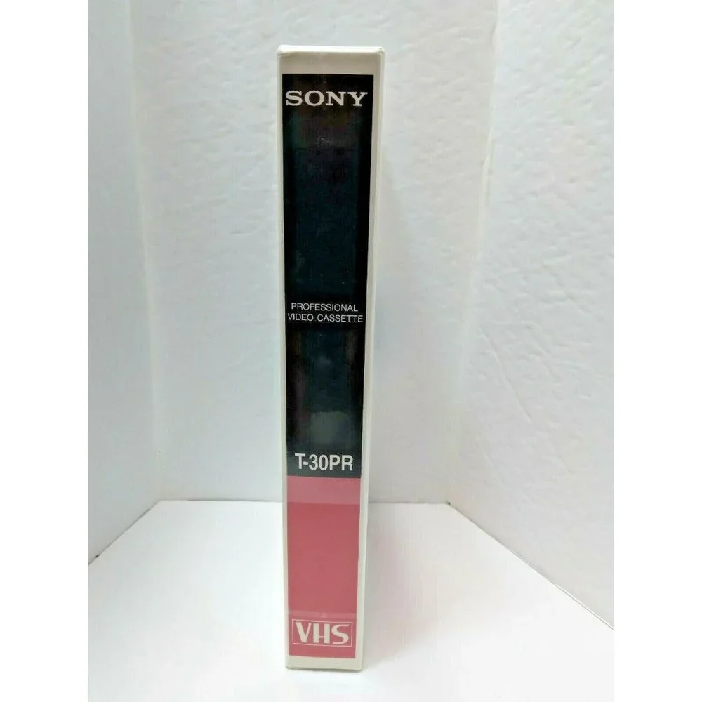 New SONY‎ T-30PR VHS Professional Grade Video Cassette VINTAGE Factory Sealed!
